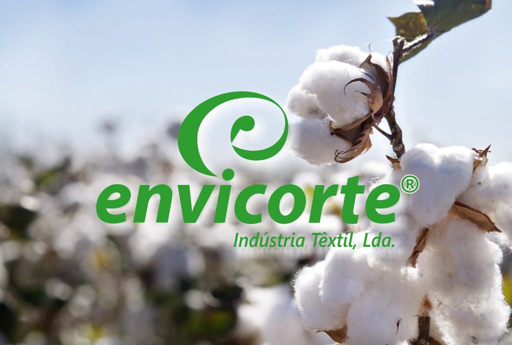 Logotipo da Envicorte, empresa que faz acessórios para vestuário e têxtil lar