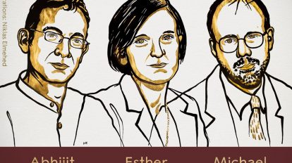 Abhijit Banerjee, Esther Duflo e Michael Kremer prémio Nobel da Economia 2019