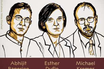 Abhijit Banerjee, Esther Duflo e Michael Kremer prémio Nobel da Economia 2019