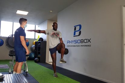 Treino com atleta ou cliente na Physiobox - - Centro de Reabilitação e Performance, clínica de fisioterapia de Vila Nova de Gaia