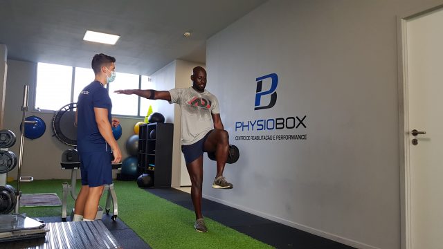 Treino com atleta ou cliente na Physiobox - - Centro de Reabilitação e Performance, clínica de fisioterapia de Vila Nova de Gaia